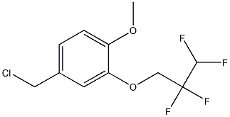 4-(chloromethyl)-1-methoxy-2-(2,2,3,3-tetrafluoropropoxy)benzene,,结构式
