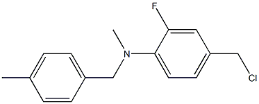  4-(chloromethyl)-2-fluoro-N-methyl-N-[(4-methylphenyl)methyl]aniline