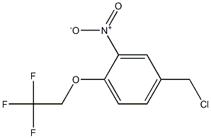 4-(chloromethyl)-2-nitro-1-(2,2,2-trifluoroethoxy)benzene Struktur