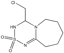 4-(chloromethyl)-3,4,7,8,9,10-hexahydro-6H-[1,2,4,6]thiatriazino[4,3-a]azepine 2,2-dioxide 结构式