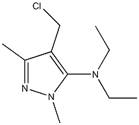 4-(chloromethyl)-N,N-diethyl-1,3-dimethyl-1H-pyrazol-5-amine Structure