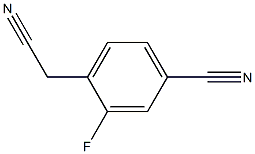 4-(cyanomethyl)-3-fluorobenzonitrile Structure