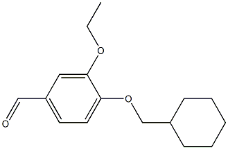 4-(cyclohexylmethoxy)-3-ethoxybenzaldehyde Structure