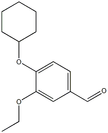 4-(cyclohexyloxy)-3-ethoxybenzaldehyde 结构式