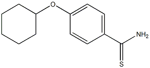 4-(cyclohexyloxy)benzene-1-carbothioamide Structure