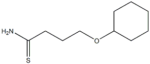 4-(cyclohexyloxy)butanethioamide Structure