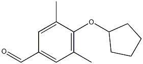 4-(cyclopentyloxy)-3,5-dimethylbenzaldehyde,1039847-93-2,结构式