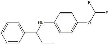 4-(difluoromethoxy)-N-(1-phenylpropyl)aniline Structure