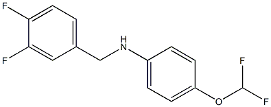 4-(difluoromethoxy)-N-[(3,4-difluorophenyl)methyl]aniline 结构式