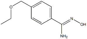 4-(ethoxymethyl)-N'-hydroxybenzenecarboximidamide 化学構造式