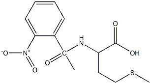 4-(methylsulfanyl)-2-[1-(2-nitrophenyl)acetamido]butanoic acid Structure