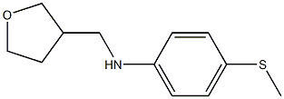 4-(methylsulfanyl)-N-(oxolan-3-ylmethyl)aniline 结构式