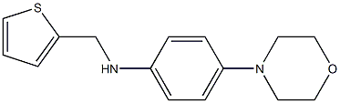 4-(morpholin-4-yl)-N-(thiophen-2-ylmethyl)aniline 化学構造式