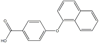 4-(naphthalen-1-yloxy)benzoic acid Struktur