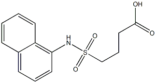 4-(naphthalen-1-ylsulfamoyl)butanoic acid Structure