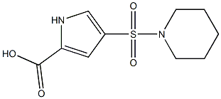 4-(piperidin-1-ylsulfonyl)-1H-pyrrole-2-carboxylic acid 化学構造式