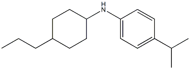 4-(propan-2-yl)-N-(4-propylcyclohexyl)aniline 结构式