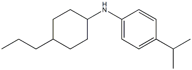 4-(propan-2-yl)-N-(4-propylcyclohexyl)aniline Structure