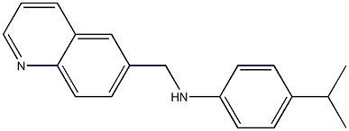  4-(propan-2-yl)-N-(quinolin-6-ylmethyl)aniline