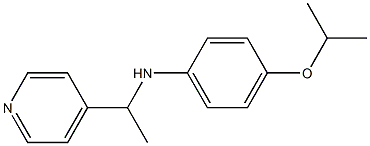 4-(propan-2-yloxy)-N-[1-(pyridin-4-yl)ethyl]aniline,,结构式