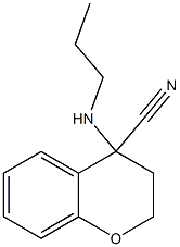 4-(propylamino)-3,4-dihydro-2H-1-benzopyran-4-carbonitrile Structure