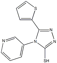 4-(pyridin-3-yl)-5-(thiophen-2-yl)-4H-1,2,4-triazole-3-thiol 结构式