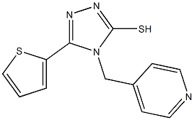 4-(pyridin-4-ylmethyl)-5-(thiophen-2-yl)-4H-1,2,4-triazole-3-thiol 结构式