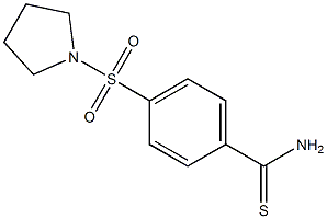4-(pyrrolidin-1-ylsulfonyl)benzenecarbothioamide Structure