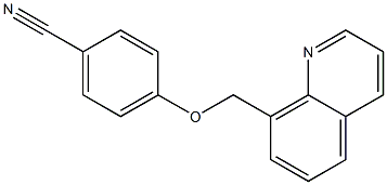 4-(quinolin-8-ylmethoxy)benzonitrile,,结构式