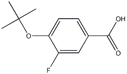 4-(tert-butoxy)-3-fluorobenzoic acid Struktur