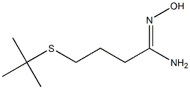 4-(tert-butylsulfanyl)-N'-hydroxybutanimidamide,,结构式