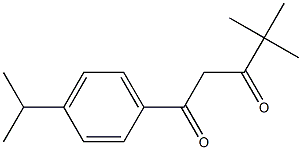 4,4-dimethyl-1-[4-(propan-2-yl)phenyl]pentane-1,3-dione