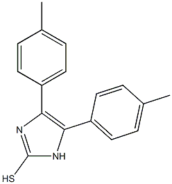 4,5-bis(4-methylphenyl)-1H-imidazole-2-thiol,,结构式