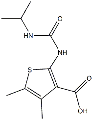 4,5-dimethyl-2-[(propan-2-ylcarbamoyl)amino]thiophene-3-carboxylic acid Structure