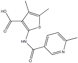  4,5-dimethyl-2-{[(6-methylpyridin-3-yl)carbonyl]amino}thiophene-3-carboxylic acid