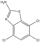 4,6,7-trichloro-1,3-benzothiazol-2-amine,,结构式