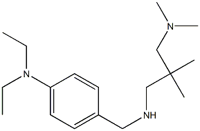 4-[({2-[(dimethylamino)methyl]-2-methylpropyl}amino)methyl]-N,N-diethylaniline,,结构式