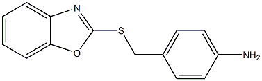 4-[(1,3-benzoxazol-2-ylsulfanyl)methyl]aniline Structure