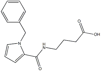 4-[(1-benzyl-1H-pyrrol-2-yl)formamido]butanoic acid Structure