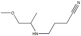 4-[(1-methoxypropan-2-yl)amino]butanenitrile Structure