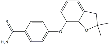 4-[(2,2-dimethyl-2,3-dihydro-1-benzofuran-7-yl)oxy]benzene-1-carbothioamide