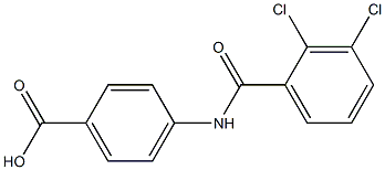 4-[(2,3-dichlorobenzene)amido]benzoic acid 化学構造式