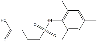 4-[(2,4,6-trimethylphenyl)sulfamoyl]butanoic acid