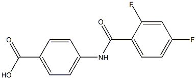 4-[(2,4-difluorobenzoyl)amino]benzoic acid