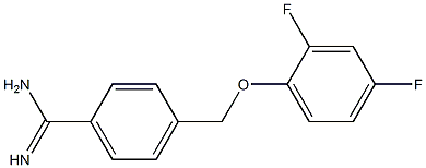 4-[(2,4-difluorophenoxy)methyl]benzenecarboximidamide