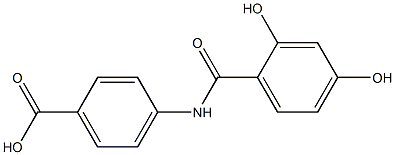  4-[(2,4-dihydroxybenzoyl)amino]benzoic acid