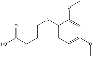 4-[(2,4-dimethoxyphenyl)amino]butanoic acid,,结构式