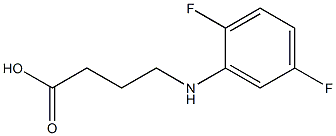 4-[(2,5-difluorophenyl)amino]butanoic acid Struktur