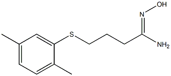 4-[(2,5-dimethylphenyl)sulfanyl]-N'-hydroxybutanimidamide