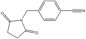 4-[(2,5-dioxopyrrolidin-1-yl)methyl]benzonitrile Structure